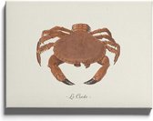 Walljar - Le Crabe - Muurdecoratie - Plexiglas schilderij