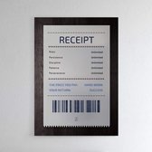 Walljar - Receipt - Muurdecoratie - Poster