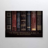 Walljar - Not In My Dictionary - Muurdecoratie - Poster met lijst