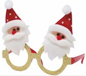Fiestas Guirca - Gouden partybril kerstmannen