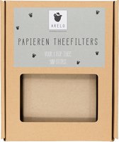 ARELO | 1 kops | Papieren theefilters | ongebleekt | biologisch afbreekbaar papier | 100 STUKS