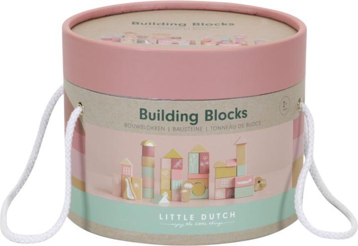 Little Dutch - Bouwblokken Pink | bol.com