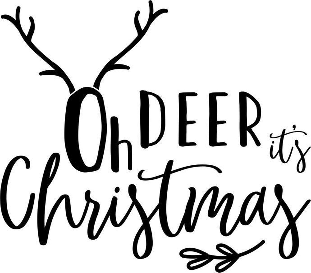 Raamsticker Kerst - Oh Deer