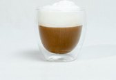 Dubbelwandige cappuccino glazen, set van 2