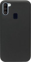 ADEL Siliconen Back Cover Softcase Hoesje Geschikt voor Samsung Galaxy A11/ M11 - Zwart