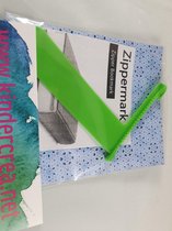 boekenlegger groen rits-vorm Kindercrea