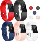 Eyzo Siliconen bandjes - Fitbit Charge 2 - 5-pack - Large