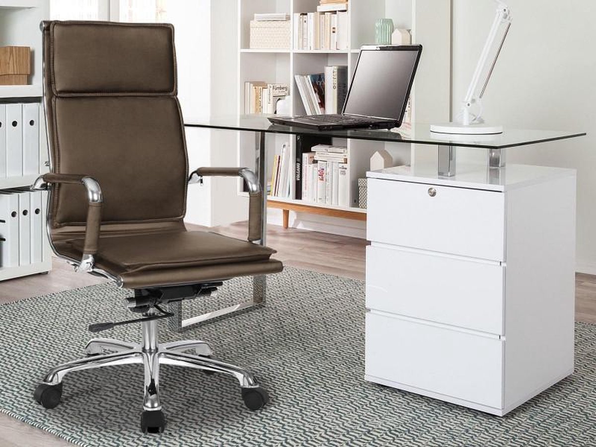 Bureaustoel Comfort COGNAC Cappuccino