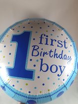 ballon baby first birthday, ballon jongen, 1e verjaardag