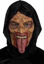 Partychimp Zombie Tong Gezichts Masker Halloween Masker voor bij Halloween Kostuum Volwassenen - Latex - One-size