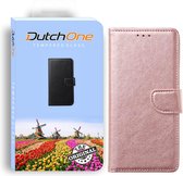 Iphone 12 PRO MAX - Book Case rose goud - Leren hoesje - Pasjes  - Wallet  - Portemonnee  - hoesje