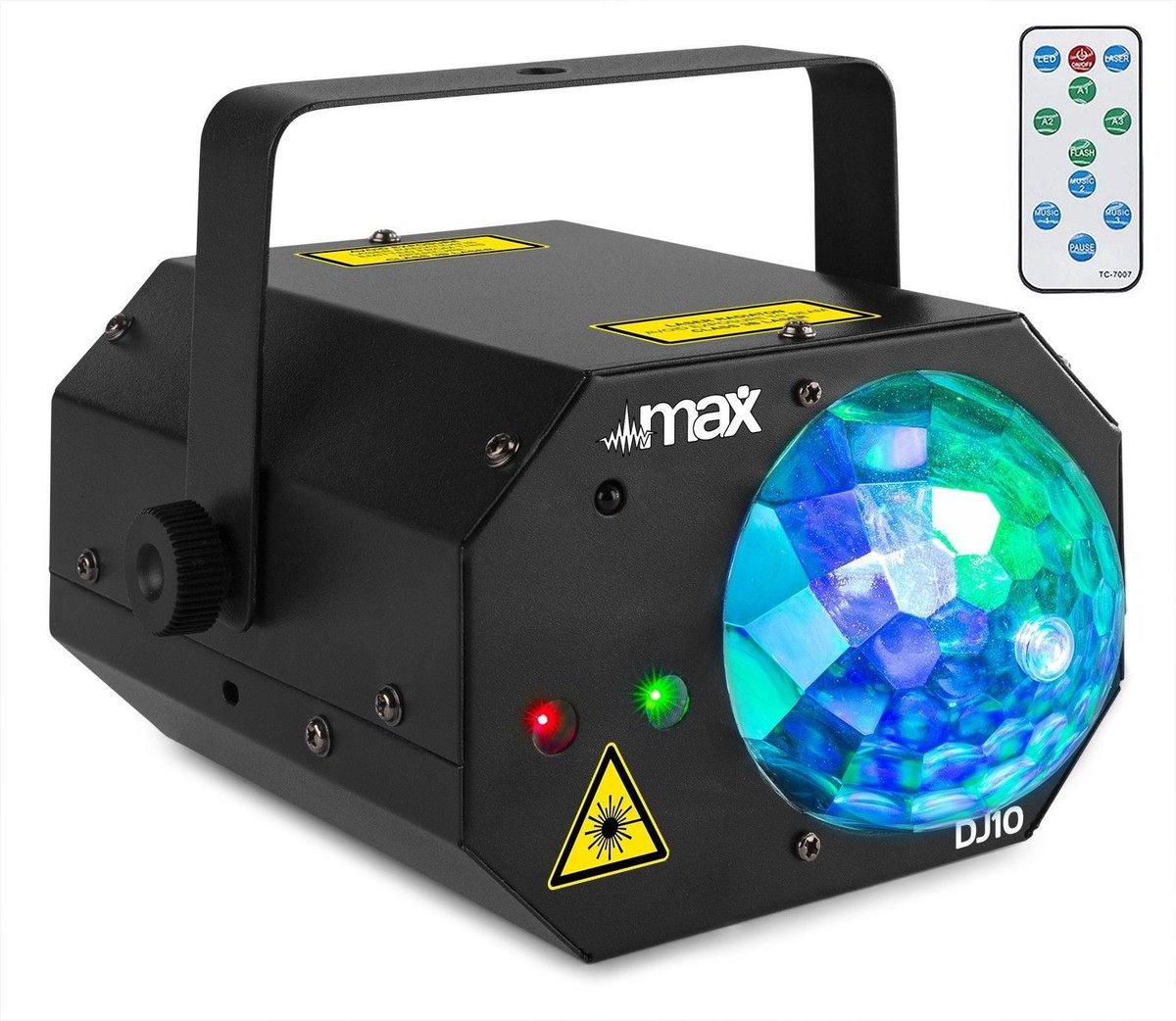 Lichteffect met laser - Fuzzix DJ10 Jelly moon LED lichteffect met rood/groene laser - Perfect voor o.a. huisfeestjes en DJ's