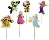 Super Mario nieuw |24 stuks|cupcake - cupcake decoratie - cupcake versiering - cupcake toppers - taart decoratie - taartversiering