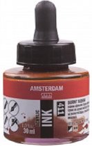 Amsterdam Acrylic Inkt Fles 30 ml Sienna Gebrand 411