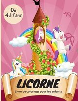 Licorne Livre de coloriage pour les enfants de 4 a 9 ans