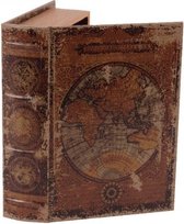 Book box 27 cm Worldmap