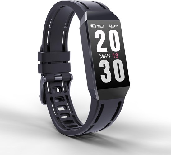 Smart Fitness Zwart| Fitness Horloge |Fitness Tracker | Stappenteller voor | bol.com