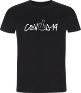 T-shirt | Funny | Cov!d-19 - Heren, XS