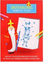 Sinterklaas krasblok met 25 vellen - kras met een potlood de verborgen tekeningen