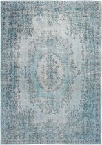 9140 Palazzo Dandolo Blue Vloerkleed - 170x240  - Rechthoek - Laagpolig,Vintage Tapijt - Klassiek - Blauw