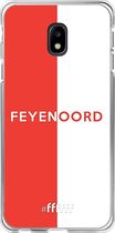 6F hoesje - geschikt voor Samsung Galaxy J3 (2017) -  Transparant TPU Case - Feyenoord - met opdruk #ffffff