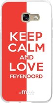 Samsung Galaxy A3 (2017) Hoesje Transparant TPU Case - Feyenoord - Keep calm