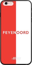 6F hoesje - geschikt voor iPhone 6 Plus -  Transparant TPU Case - Feyenoord - met opdruk #ffffff