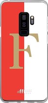 6F hoesje - geschikt voor Samsung Galaxy S9 Plus -  Transparant TPU Case - Feyenoord - F #ffffff