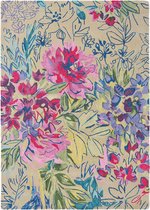 Bluebellgray - Ines Jardin 19904 Vloerkleed - 170x240 cm - Rechthoekig - Laagpolig Tapijt - Klassiek, Landelijk - Meerkleurig