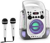 Kara Liquida karaokeset CD USB MP3 Waterstraal LED 2x Mobiele microfoon