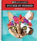 Brain Games - Sticker by Number- Brain Games - Sticker by Number: Animals (28 Images to Sticker)