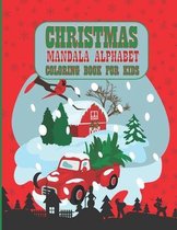 Christmas mandala alphabet coloring Book for Kids