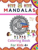 Mandalas coloring book for kids 4+