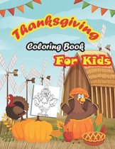 Thanksgiving Coloring Book For Kids: