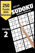 Sudoku: Mediul Difficulty, SIZE 6X9 Large Print