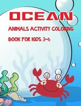 ocean animals activity coloring book for kids 3-6
