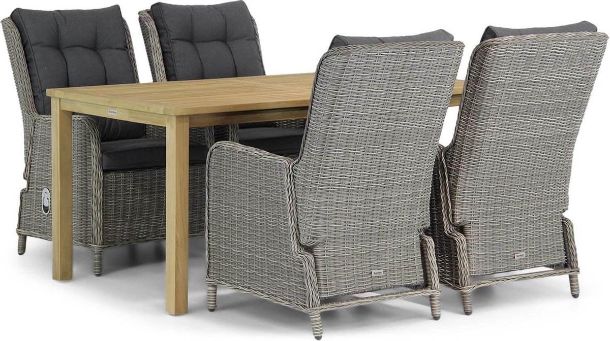 Garden Collections Kingston/Weston 160 cm dining tuinset 5-delig