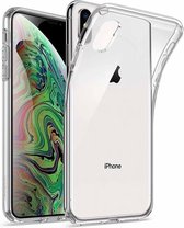 iPhone Xs Hoesje - iPhone Xs Case - iPhone Xs Back Cover - Transparant - Doorzichtig - Siliconen