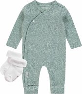 Noppies Unisex Baby pyjama Dali Mint met Grijs - Maat 56