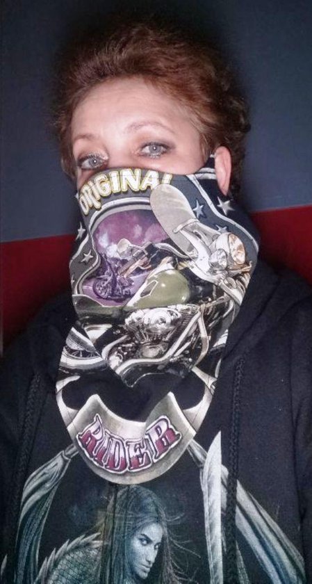 Design Biker sjaals Biker-sjaal Daisy Cat bol