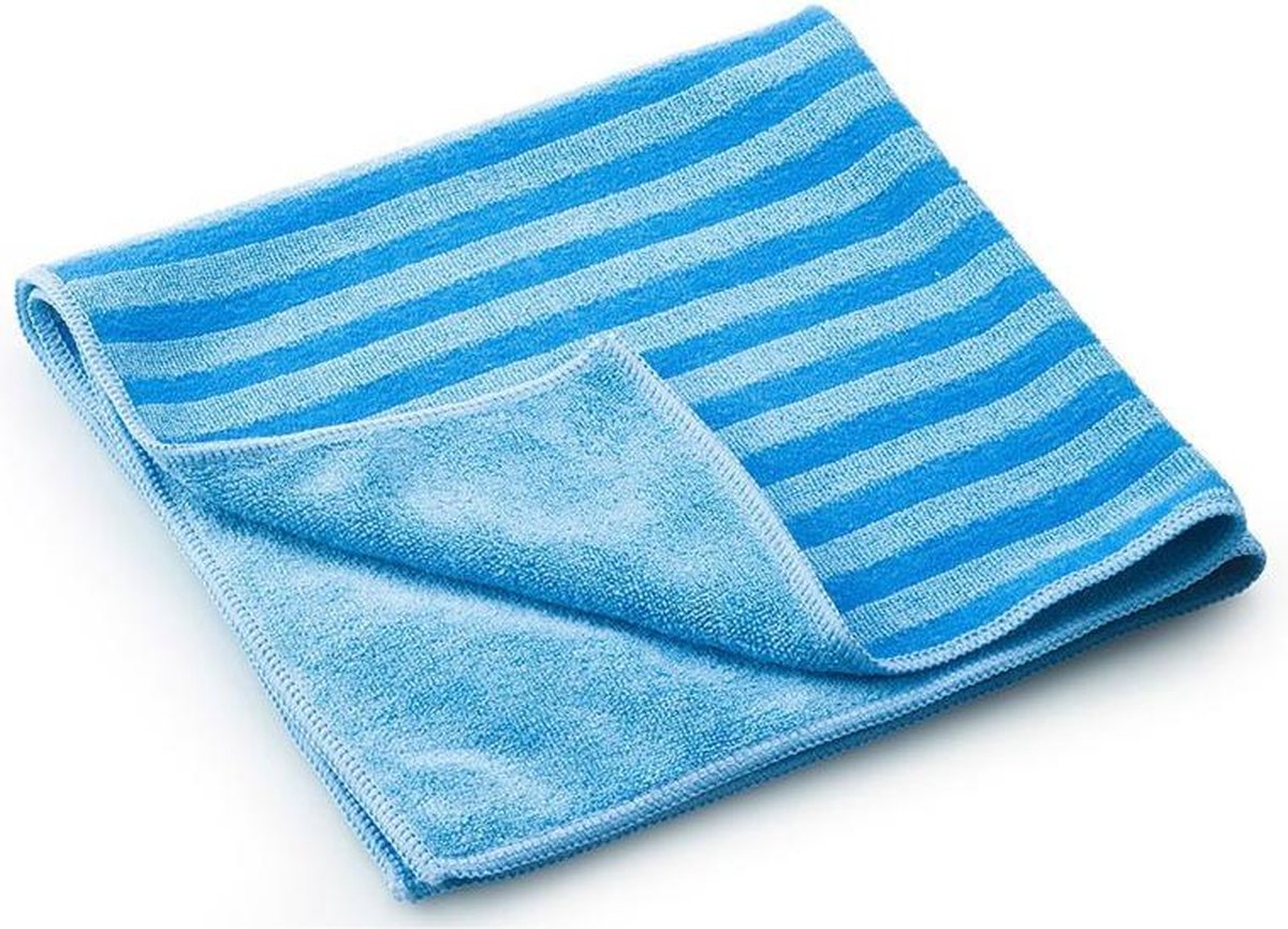 Goedkoopste MAUS microvezeldoekjes scrub blauw met speciale borstelkant. 10 stuks