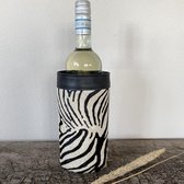 Wijnkoeler koeienhuid zebra print