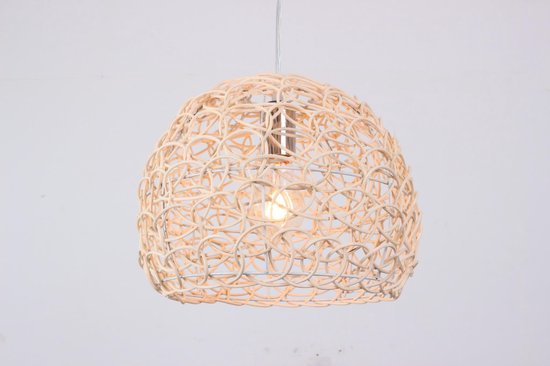 Hanglamp Hout Rond Houtkleur 35 cm - Madera Carpe