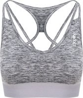 LXURY Dames Cross Sporttop Maat M - Tanktop - Cross Back - Grijs