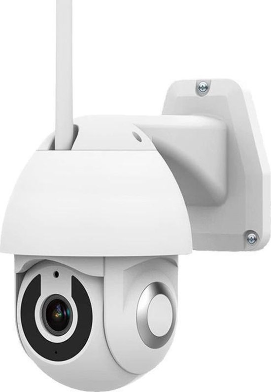 Zeker uitlokken inhalen Beveiligingscamera - Voor buiten - 360 graden - 1080P Full HD - Wit | bol .com