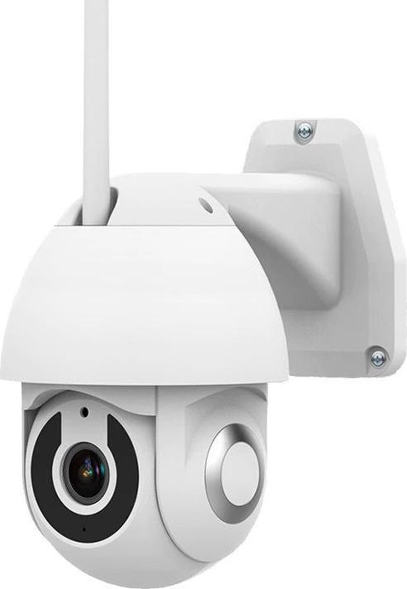 Beveiligingscamera - Voor buiten - 360 graden - 1080P Full HD - Wit