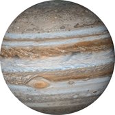 Fotobehang - Jupiter 125x125cm - Rond - Vliesbehang - Zelfklevend