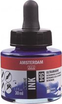 Amsterdam Acrylic Inkt Fles 30 ml Ultramarijn 504