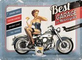 Wandbord - Best Garage ( man cave ) - 30x40 cm