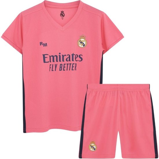 Real Madrid uit tenue 20/21 - away voetbaltenue - officieel Real Madrid fanproduct - Real Madrid away shirt en broekje - maat 152